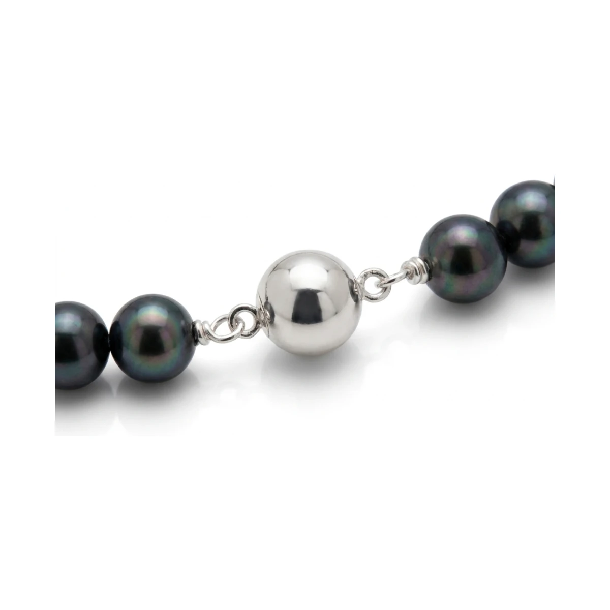 Black Akoya Pearl Necklace | AA+ Grade | 6.0-6.5 mm