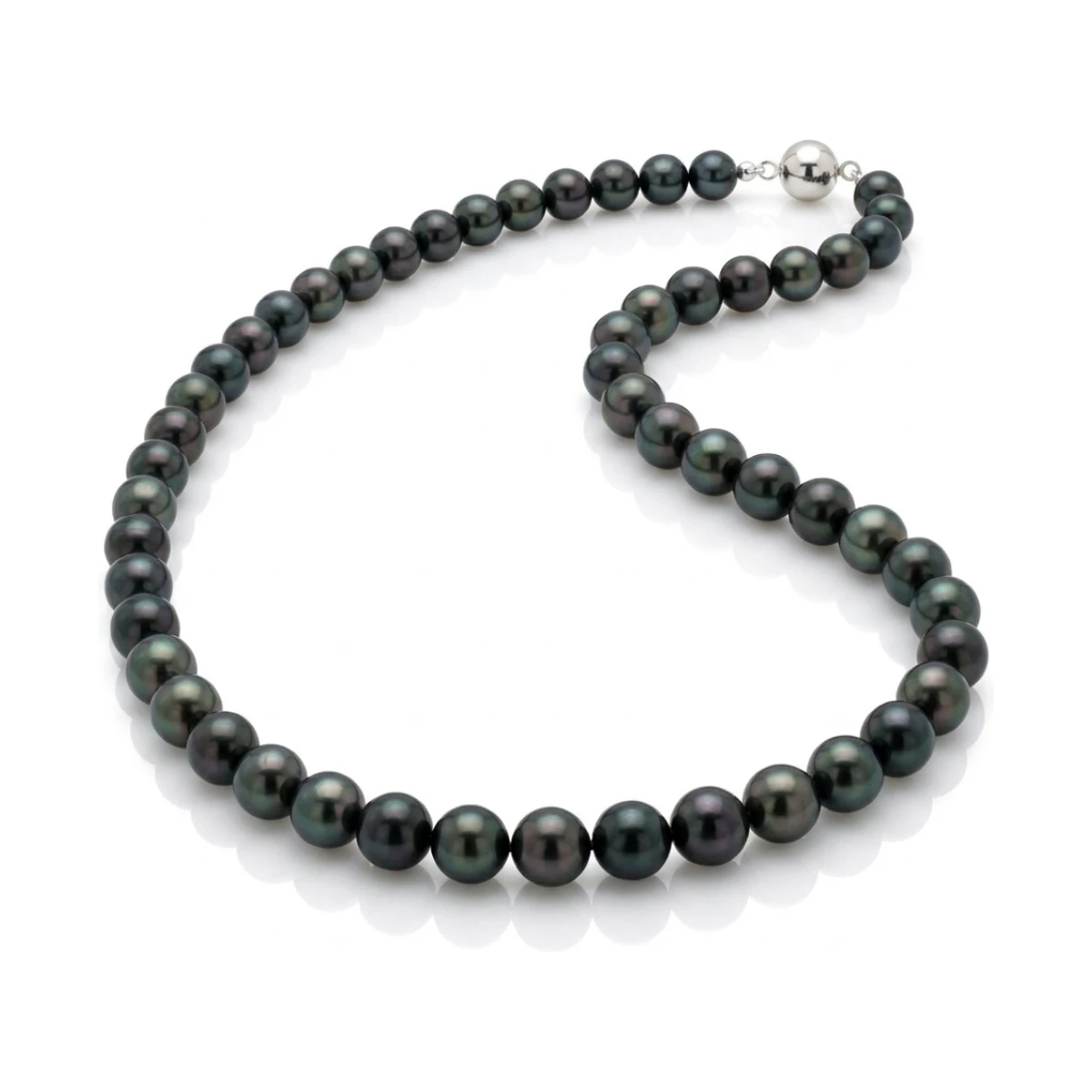 Black Akoya Pearl Necklace | AA+ Grade | 6.0-6.5 mm