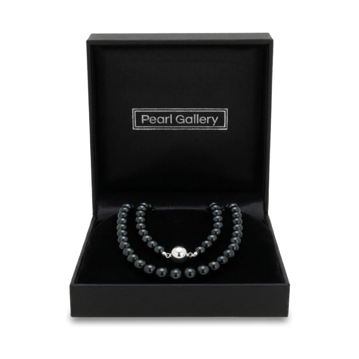 Black Akoya Pearl Necklace | AA+ Grade | 6.0-6.5 mm