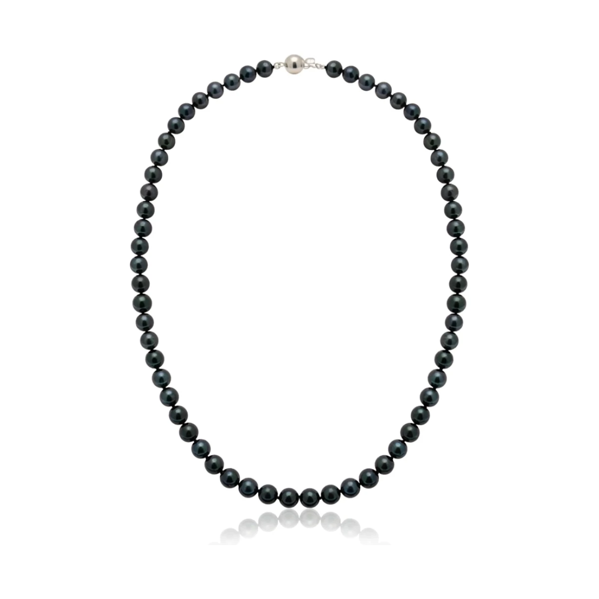 Black Akoya Pearl Necklace | AA Grade | 6.5-7.0 mm