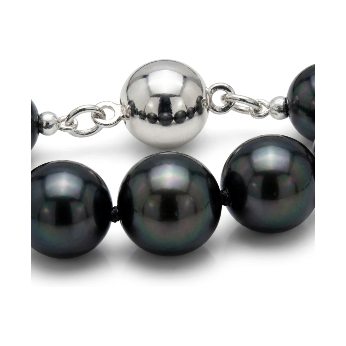 Black Akoya Pearl Necklace | AA Grade | 6.5-7.0 mm