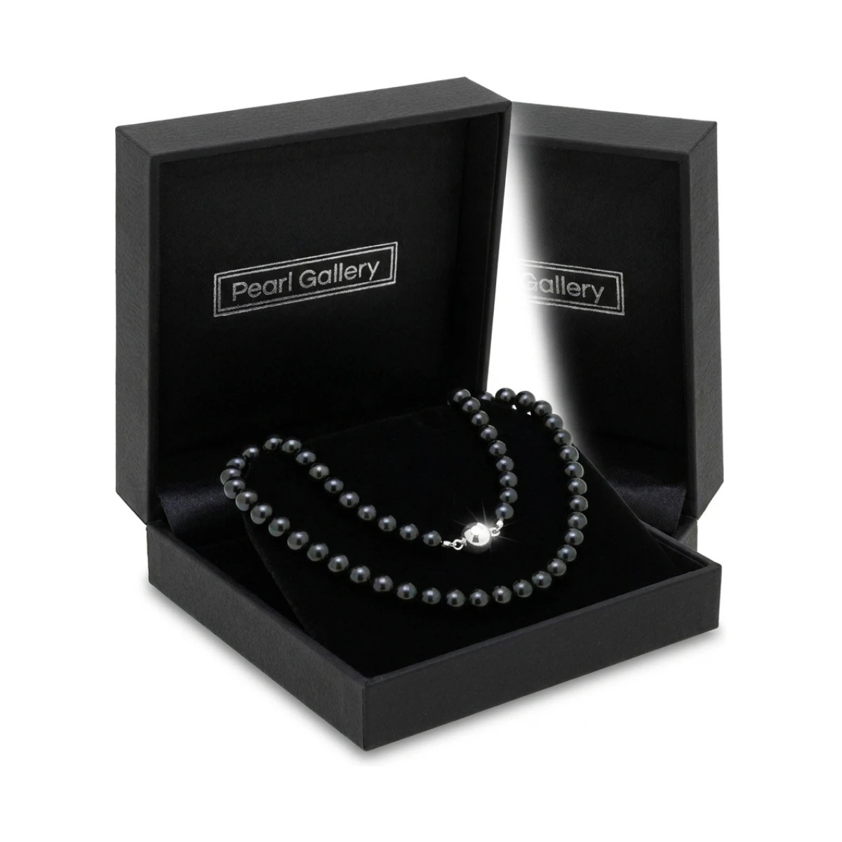 Black Akoya Pearl Necklace | AA Grade | 6.5-7.0 mm