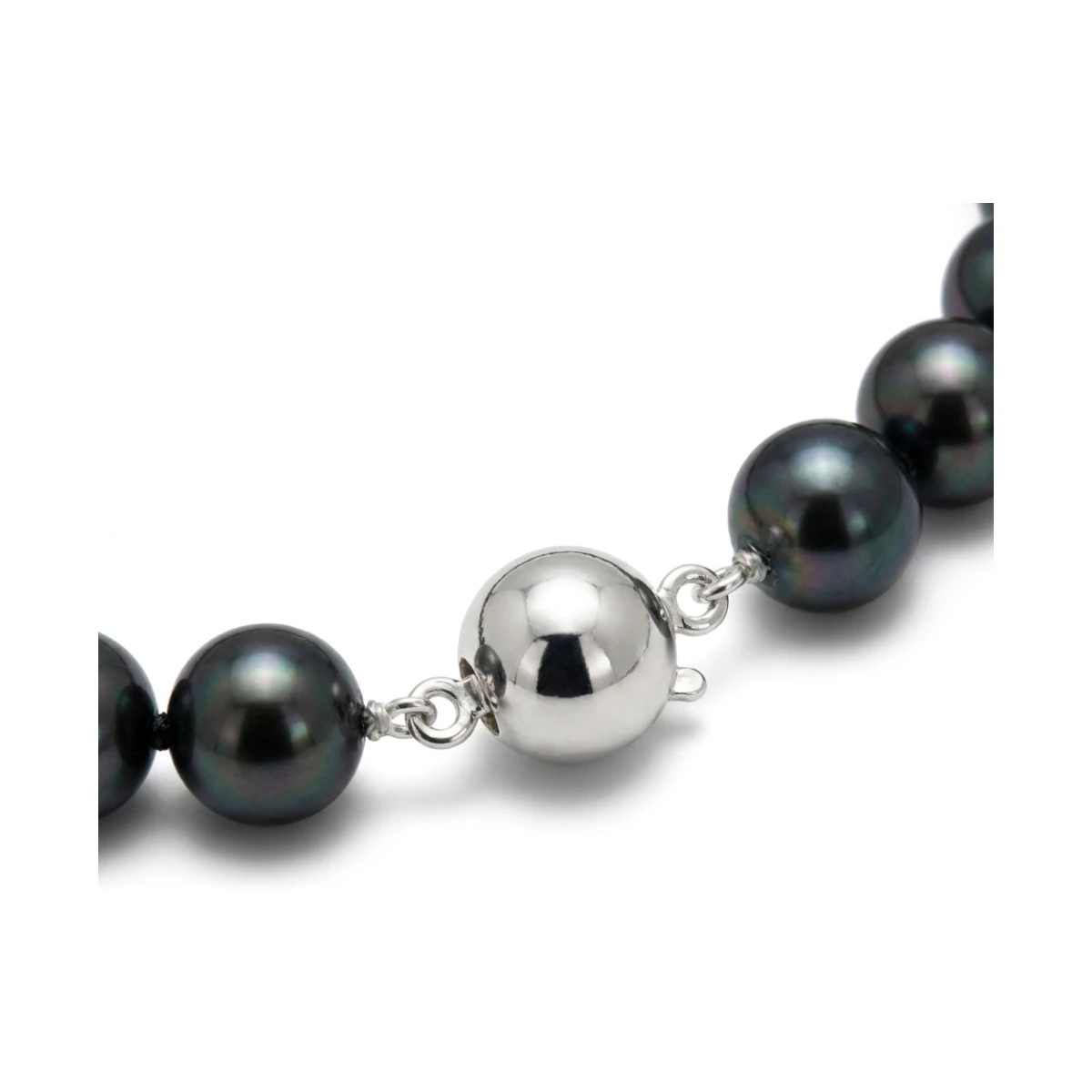 Black Akoya Pearl Necklace | AA+ Grade | 7.0-7.5 mm