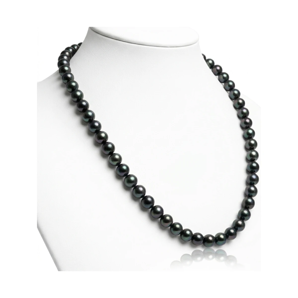 Black Akoya Pearl Necklace | AA+ Grade | 7.0-7.5 mm