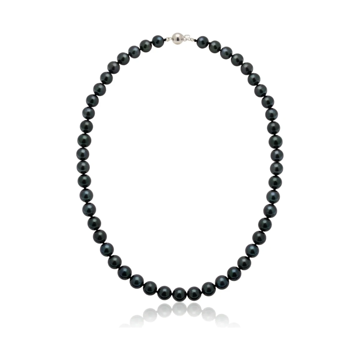 Black Akoya Pearl Necklace | AA+ Grade | 8.0-8.5 mm