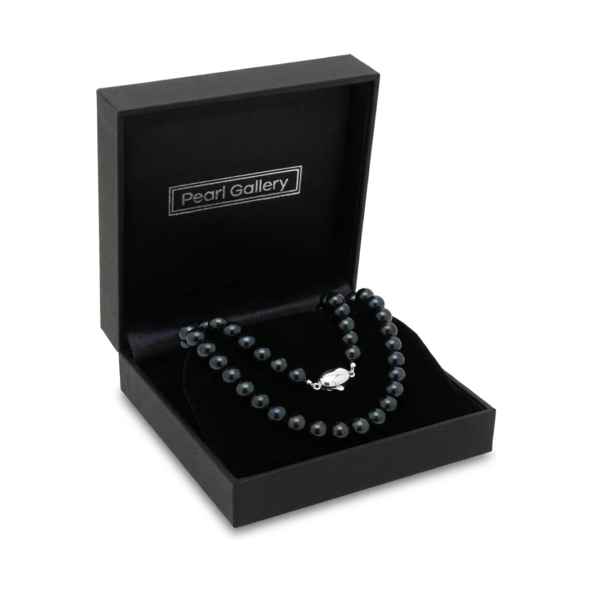 Black Akoya Pearl Necklace | AA+ Grade | 8.0-8.5 mm
