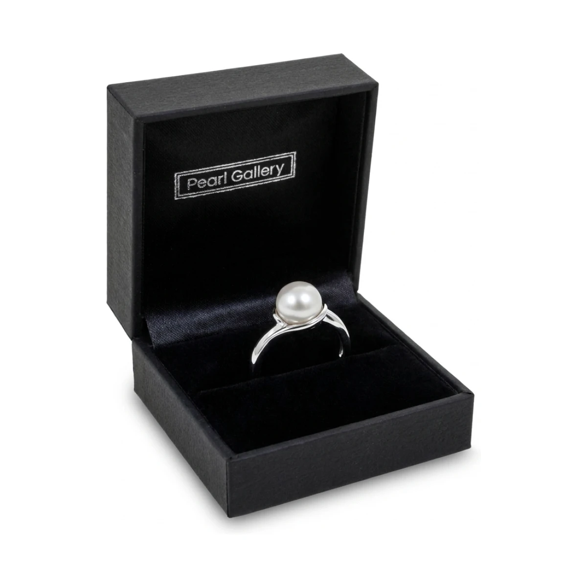 Freshwater Cultured Pearl Twist Ring | 18ct White Gold