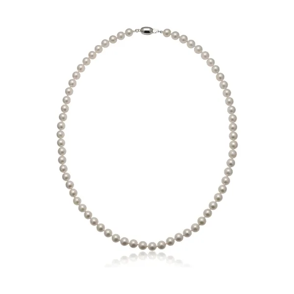 White Akoya Pearl Necklace| AA+ Grade | 6.0-6.5mm