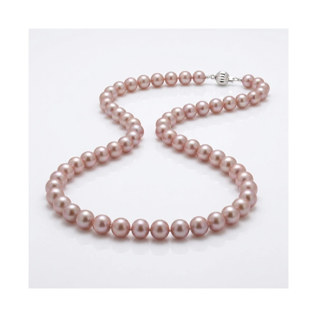 Pink Freshwater Pearl Necklace | AAA Grade | 9 mm