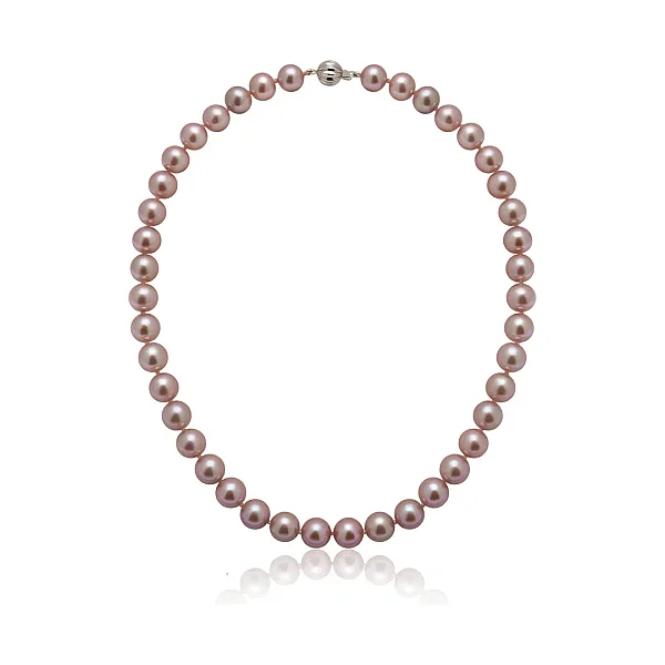 Pink Freshwater Pearl Necklace | AAA Grade | 10 mm