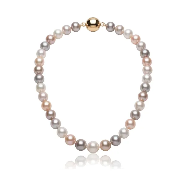 Freshwater Multicoloured Pearl Necklace | AA Grade | 6mm
