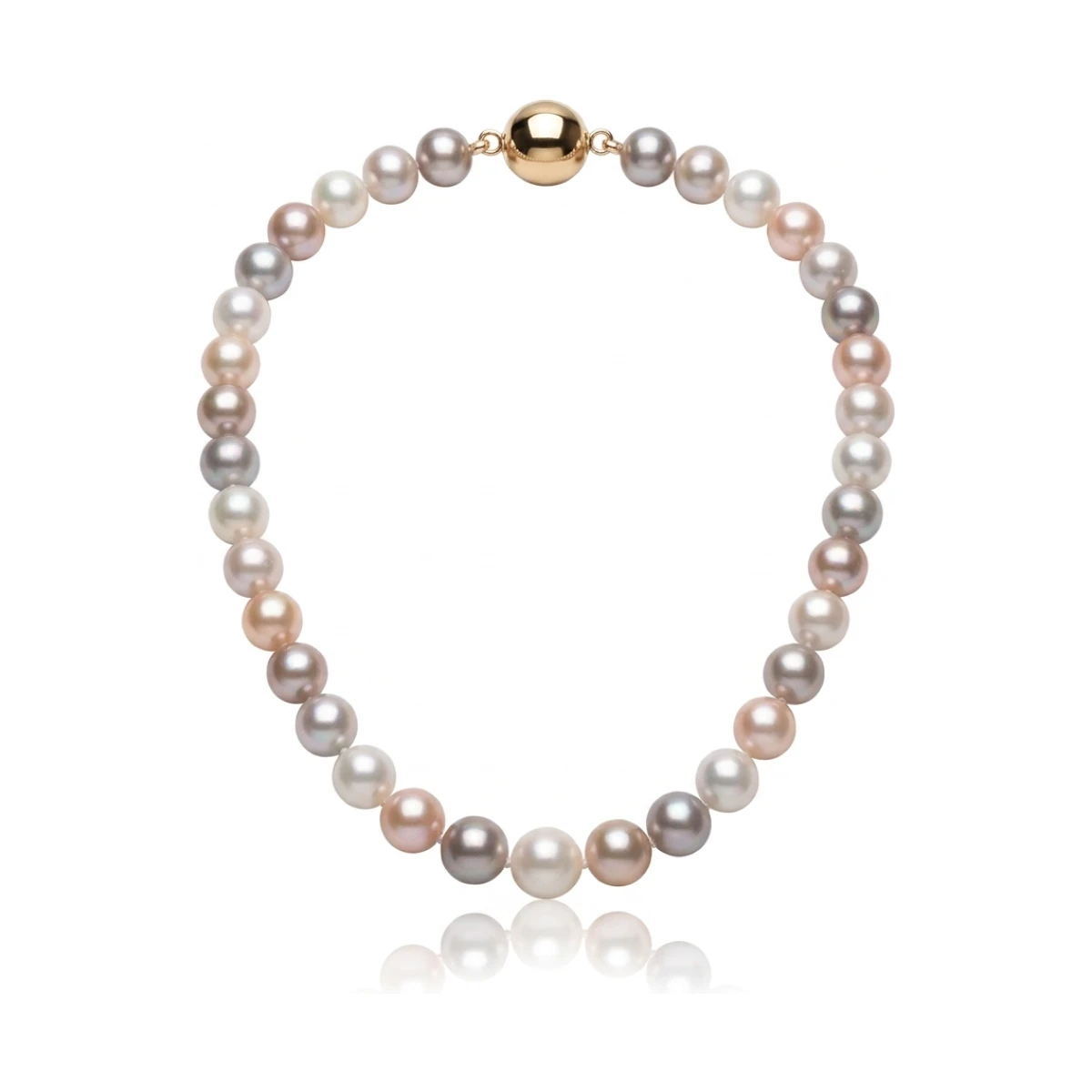 Freshwater Multicoloured Pearl Necklace | AA Grade | 6mm