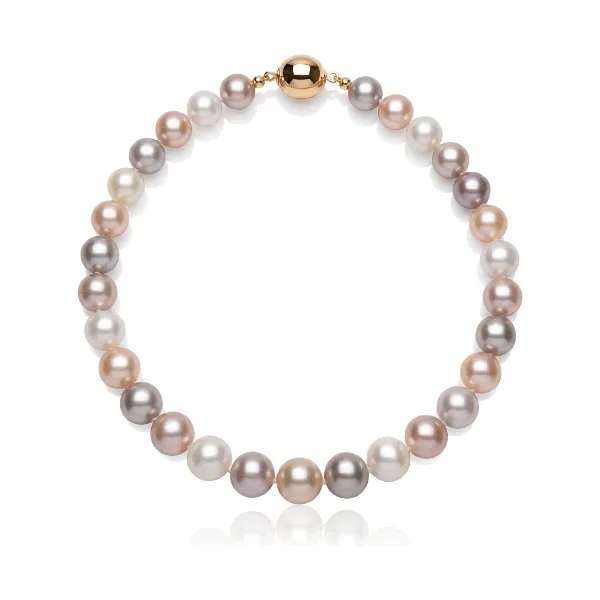 Freshwater Multicoloured Pearl Necklace | AA Grade | 7mm