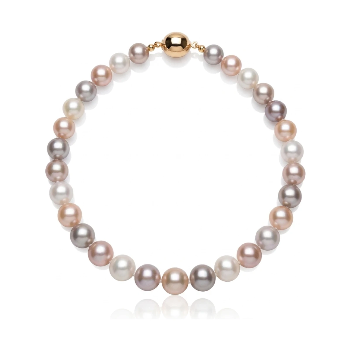 Freshwater Multicoloured Pearl Necklace | AA Grade | 7mm