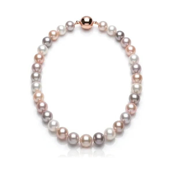 Freshwater Multicoloured Pearl Necklace | AA Grade | 8mm
