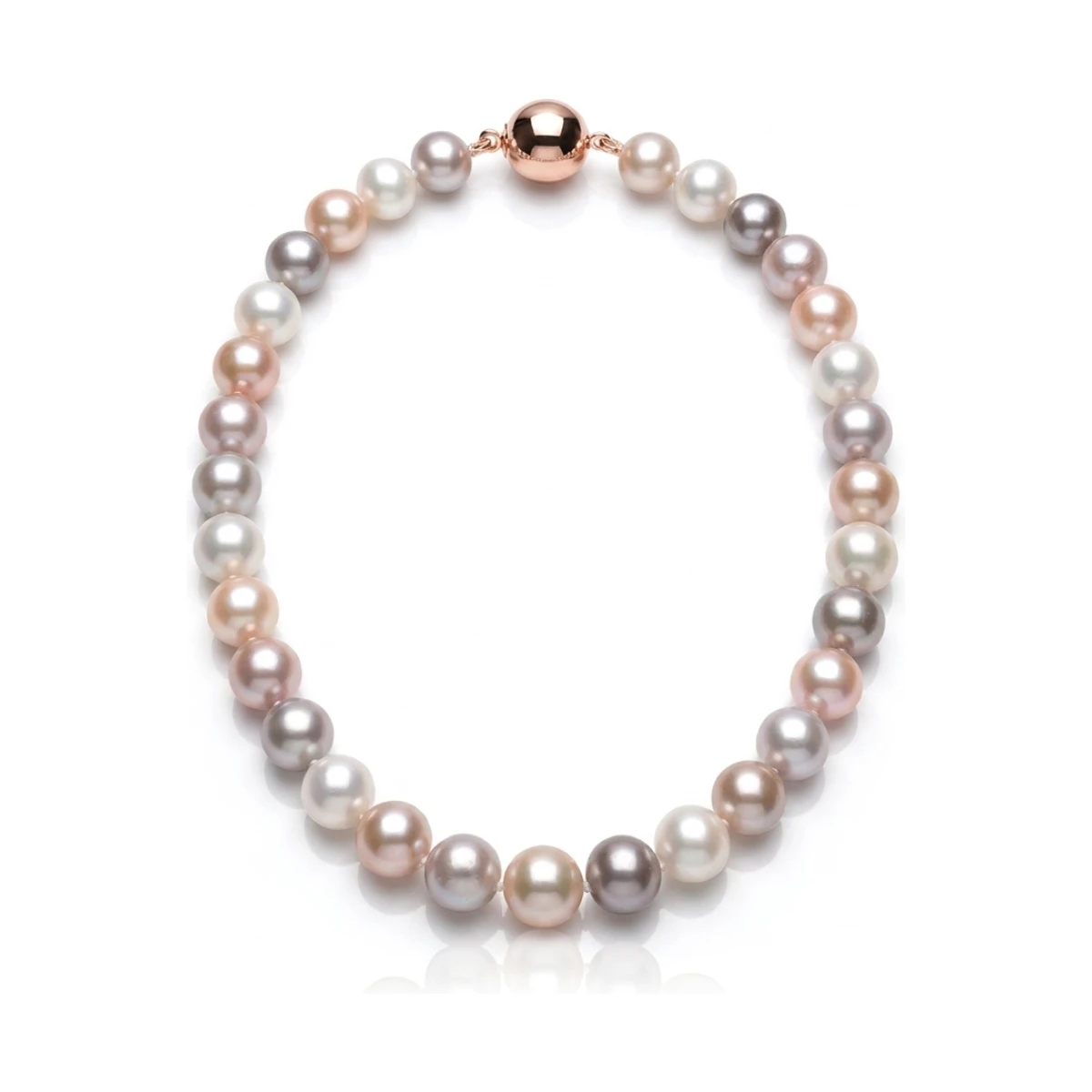 Freshwater Multicoloured Pearl Necklace | AA Grade | 8mm