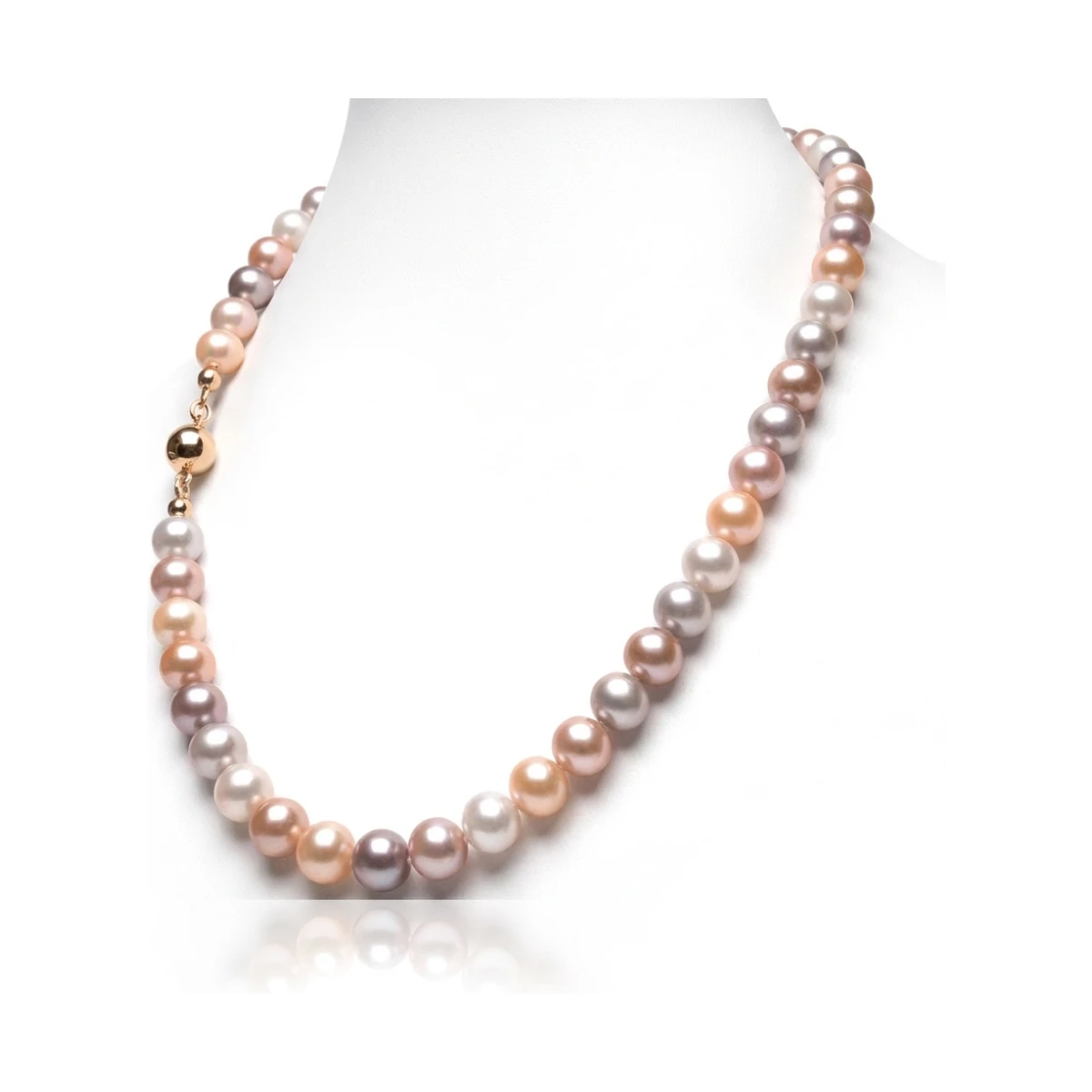 Freshwater Multicoloured Pearl Necklace | AA Grade | 9mm