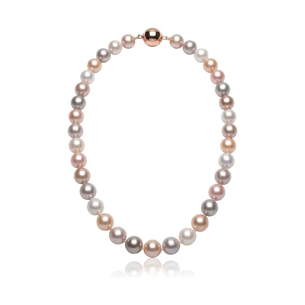 Freshwater Multicoloured Pearl Necklace | AA Grade | 10mm
