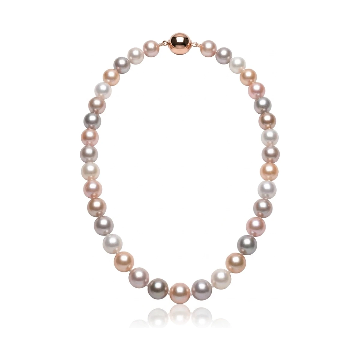 Freshwater Multicoloured Pearl Necklace | AA Grade | 10mm
