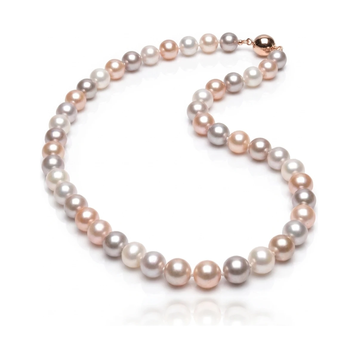 Freshwater Multicoloured Pearl Necklace | AA Grade | 10mm