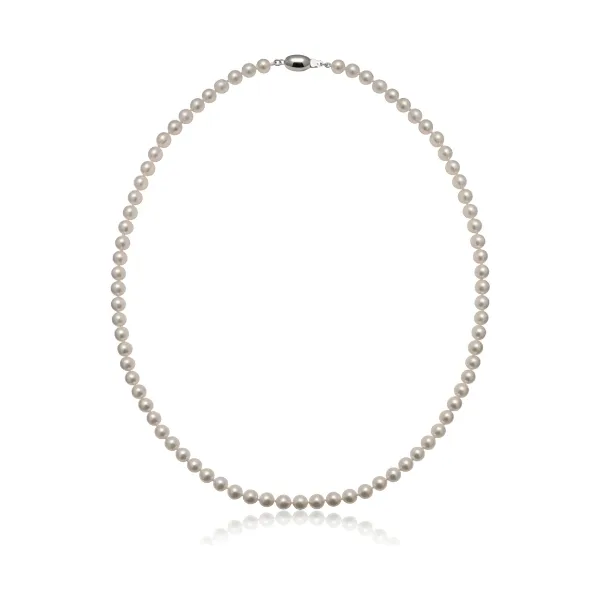 White Akoya Pearl Necklace | AA+ Grade | 5.0-5.5mm