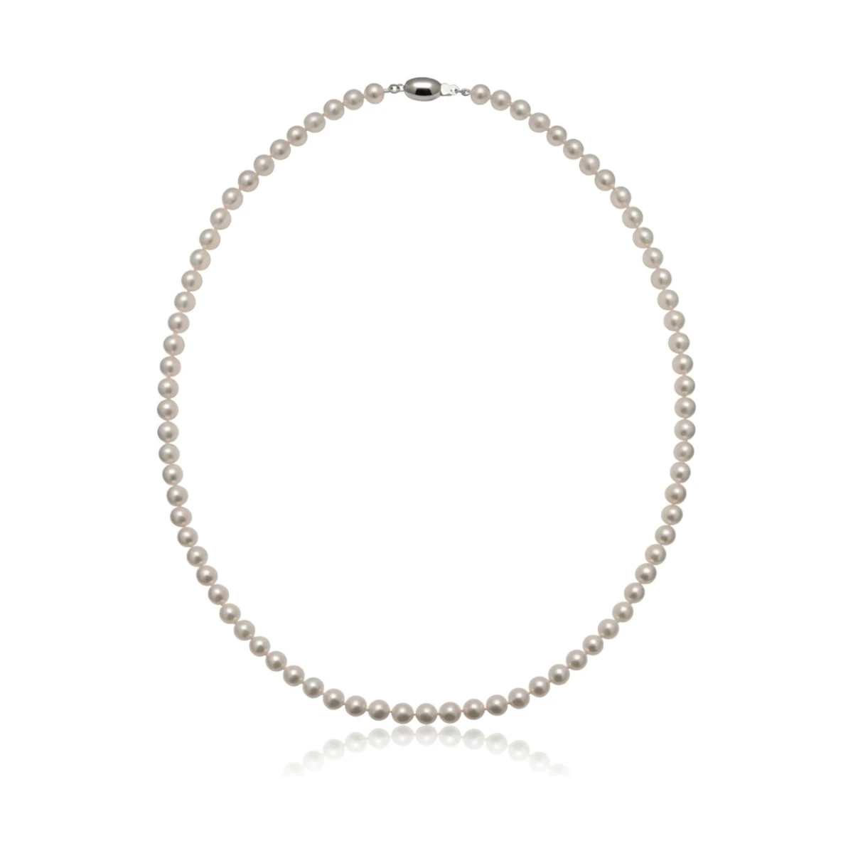 White Akoya Pearl Necklace | AA+ Grade | 5.0-5.5mm