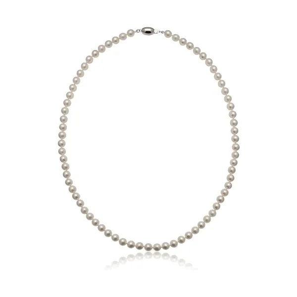 White Akoya Pearl Necklace | AA+ Grade | 5.5-6.0mm