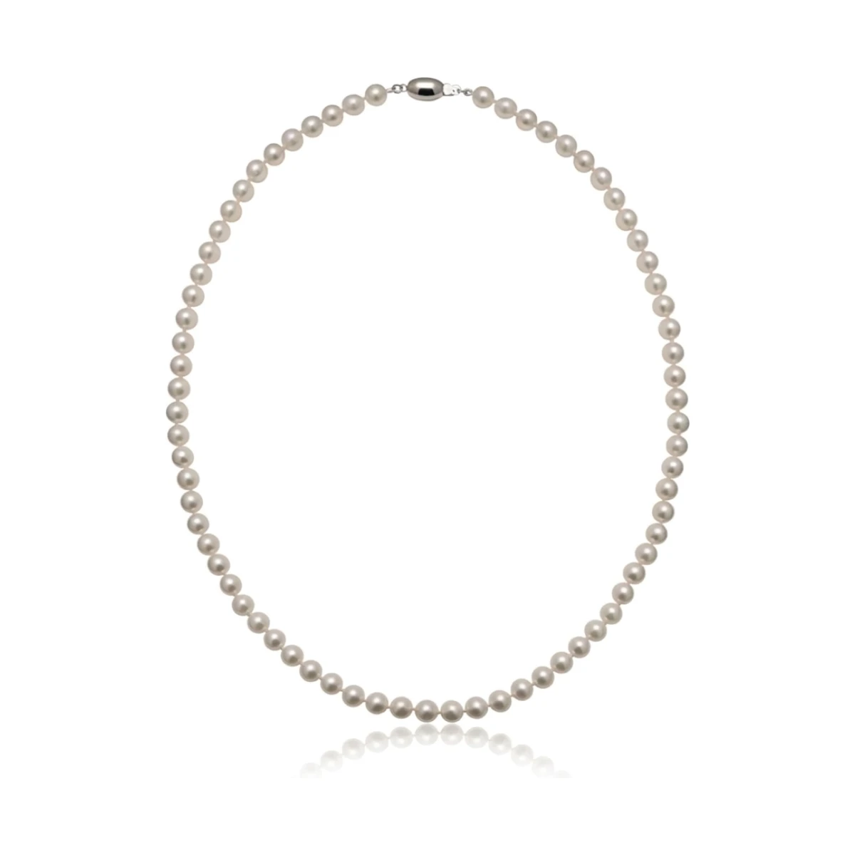 White Akoya Pearl Necklace | AA+ Grade | 5.5-6.0mm