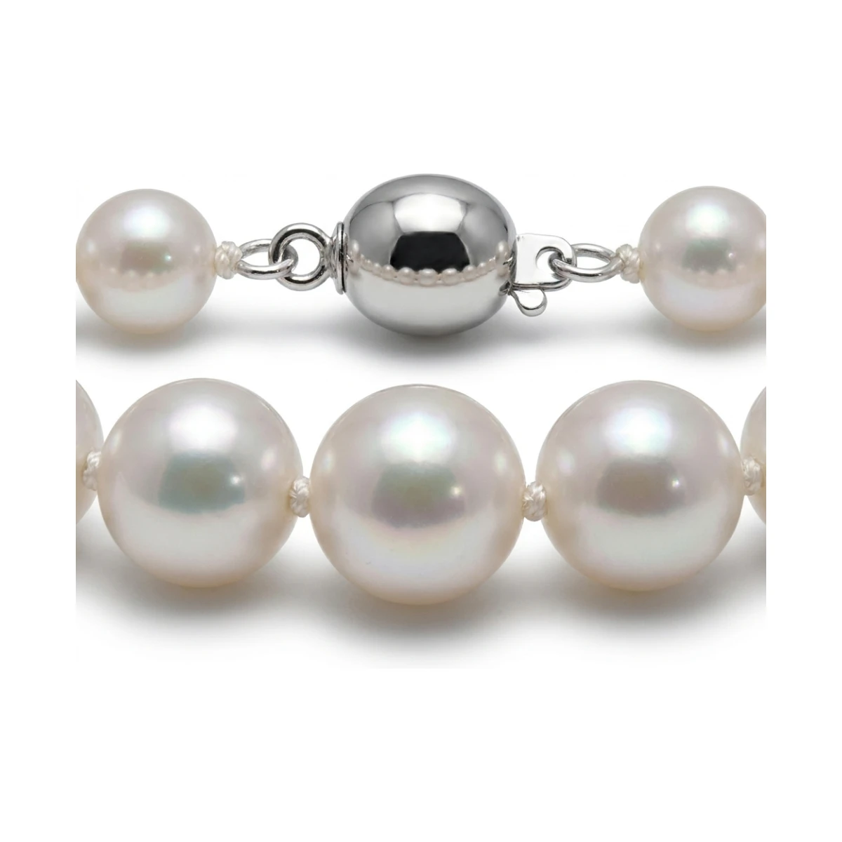 White Akoya Pearl Necklace | AA+ Grade | 5.5-6.0mm