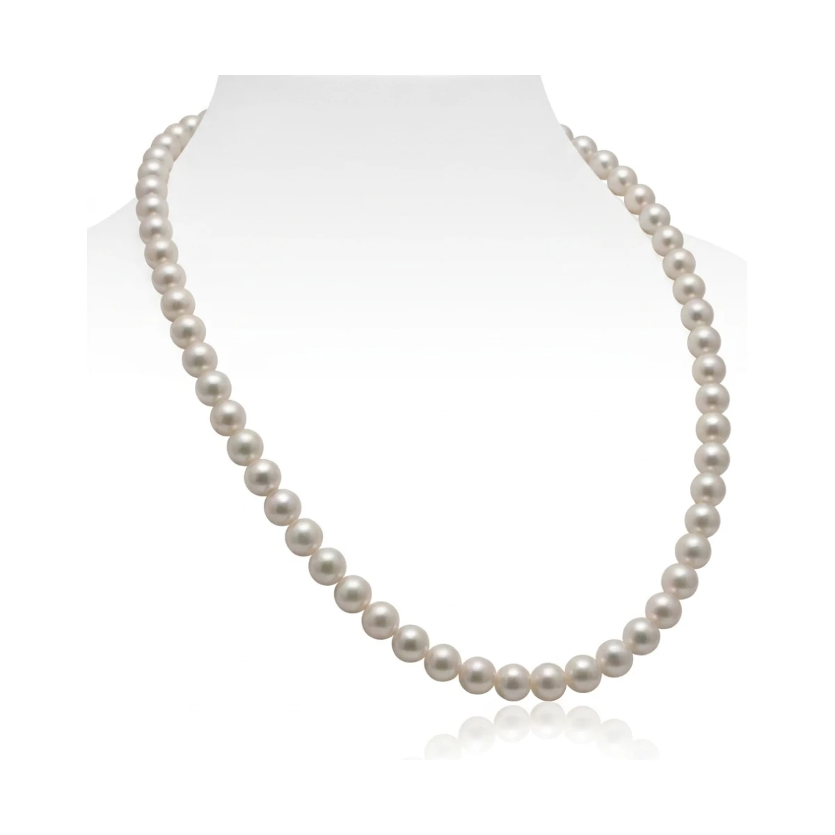 White Akoya Pearl Necklace | AA+ Grade | 5.5-6.0mm