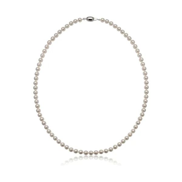 White Akoya Pearl Necklace | AAA Grade | 5.0-5.5mm