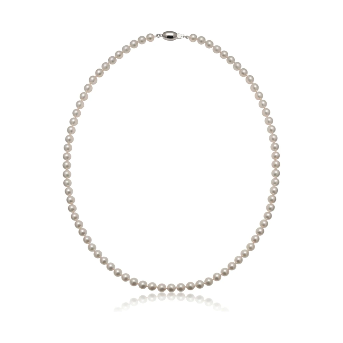 White Akoya Pearl Necklace | AAA Grade | 5.0-5.5mm