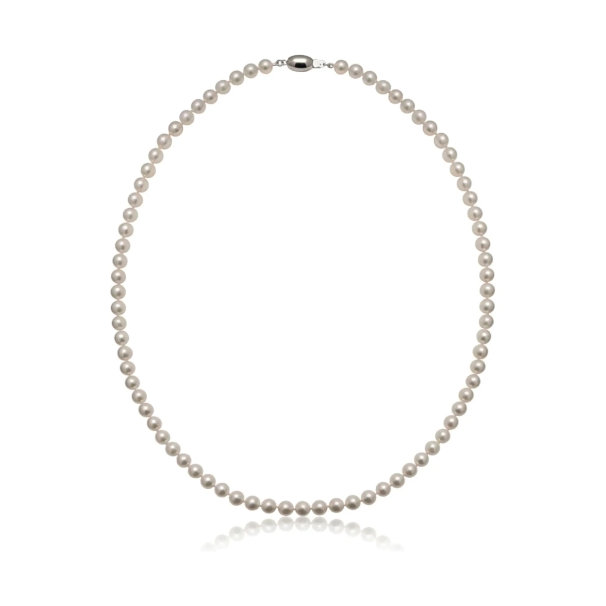 White Akoya Pearl Necklace | AAA Grade | 5.5-6.0mm