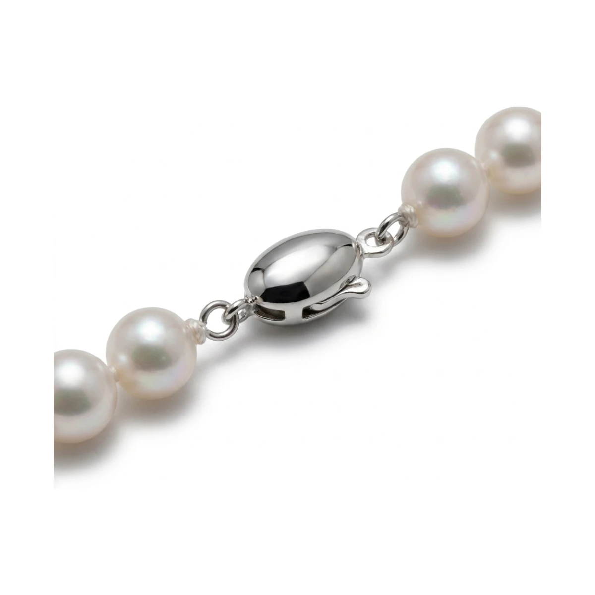 White Akoya Pearl Necklace | AAA Grade | 5.5-6.0mm
