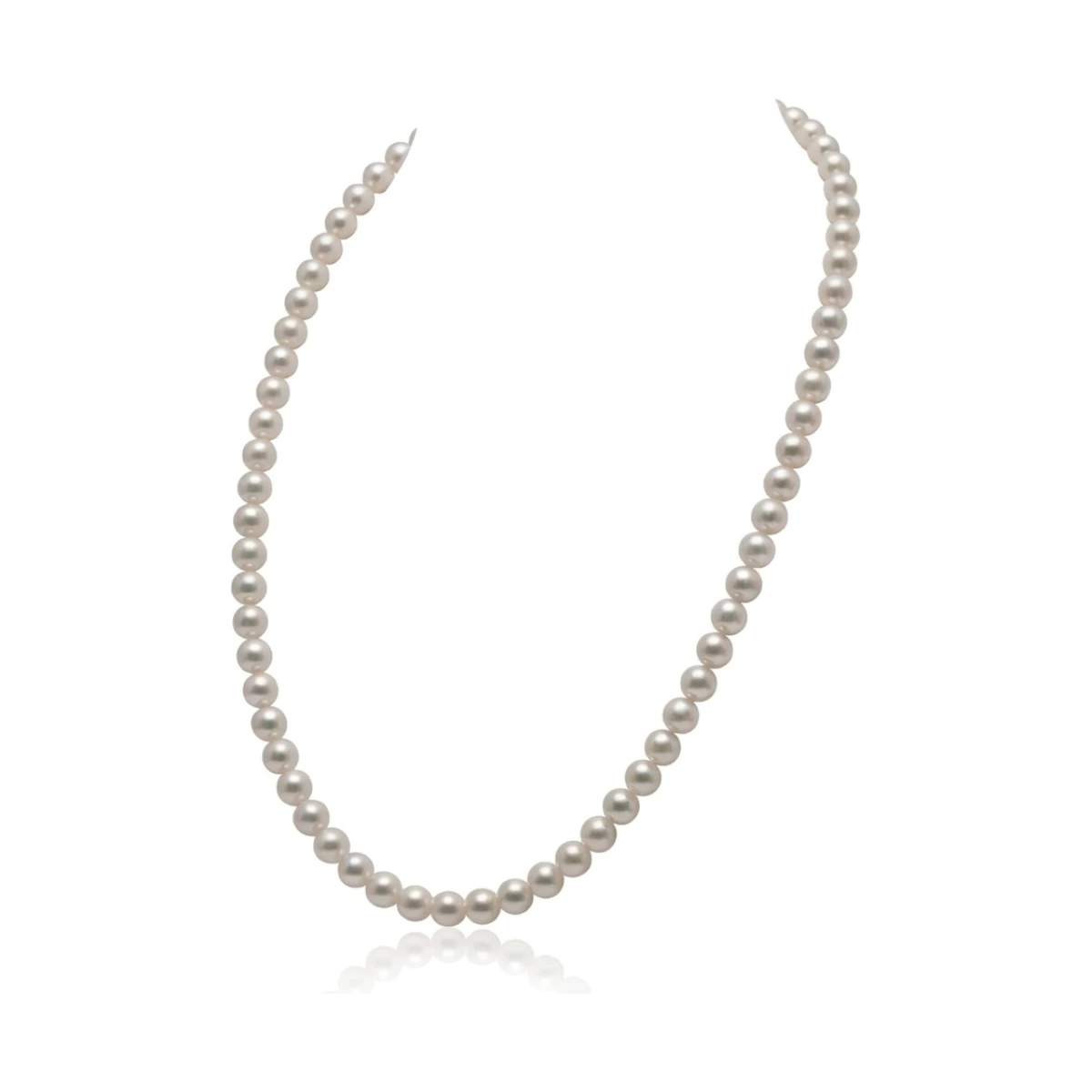 White Akoya Pearl Necklace | AAA Grade | 5.5-6.0mm