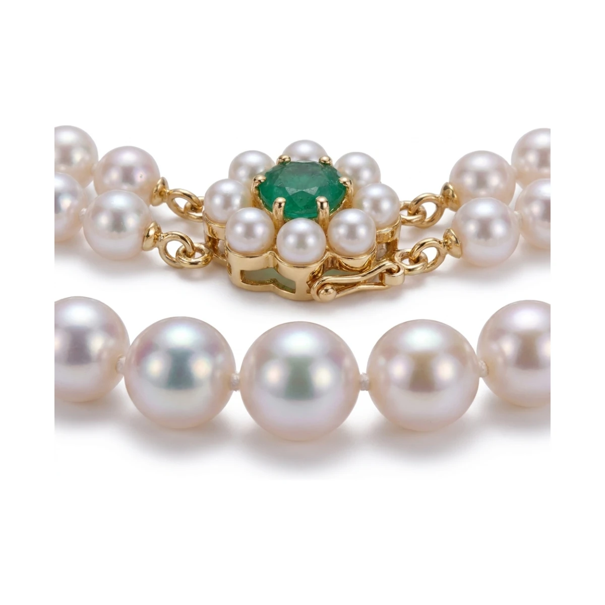 Double Row Graduated Akoya Pearl Necklace | AAA Grade 