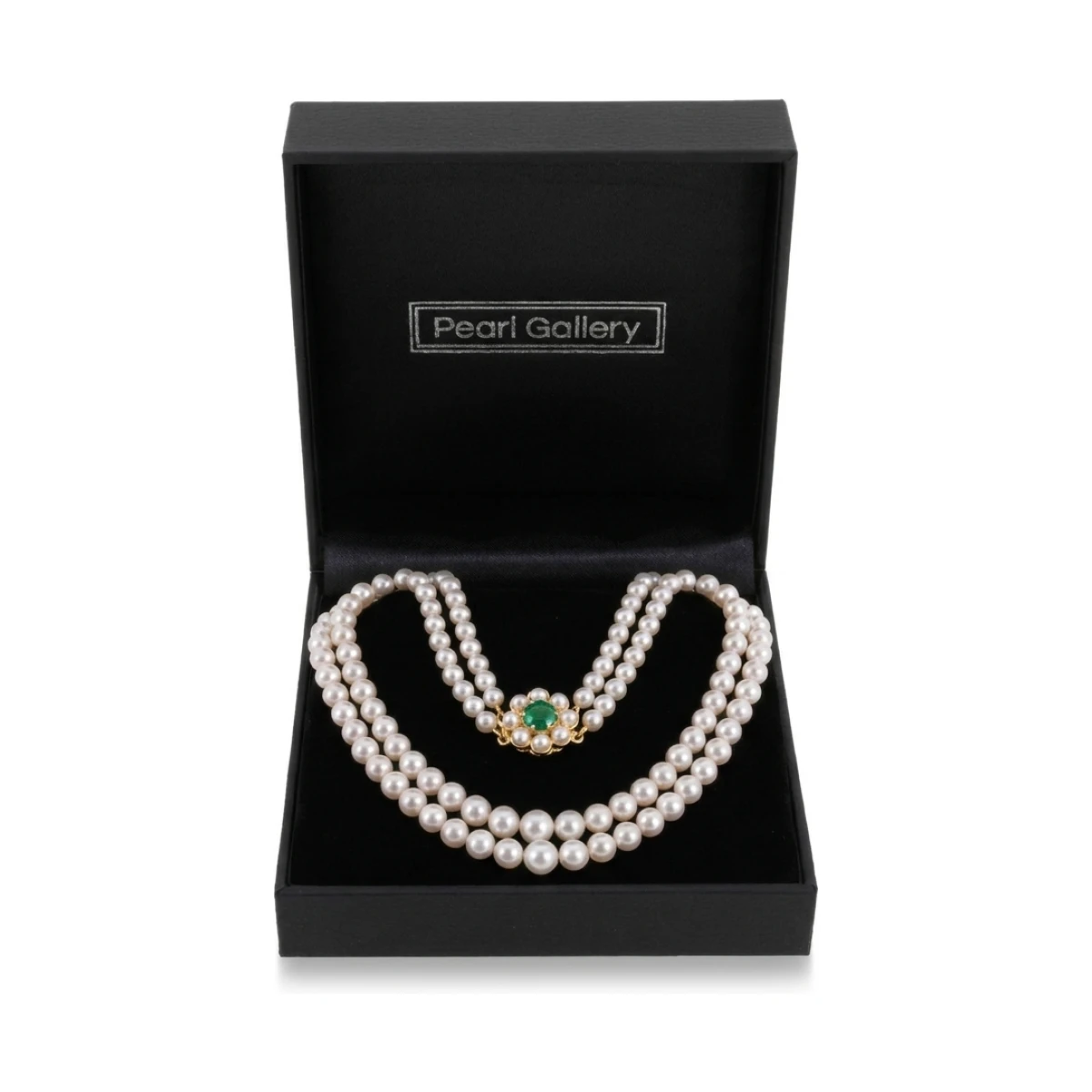 Double Row Graduated Akoya Pearl Necklace | AAA Grade 