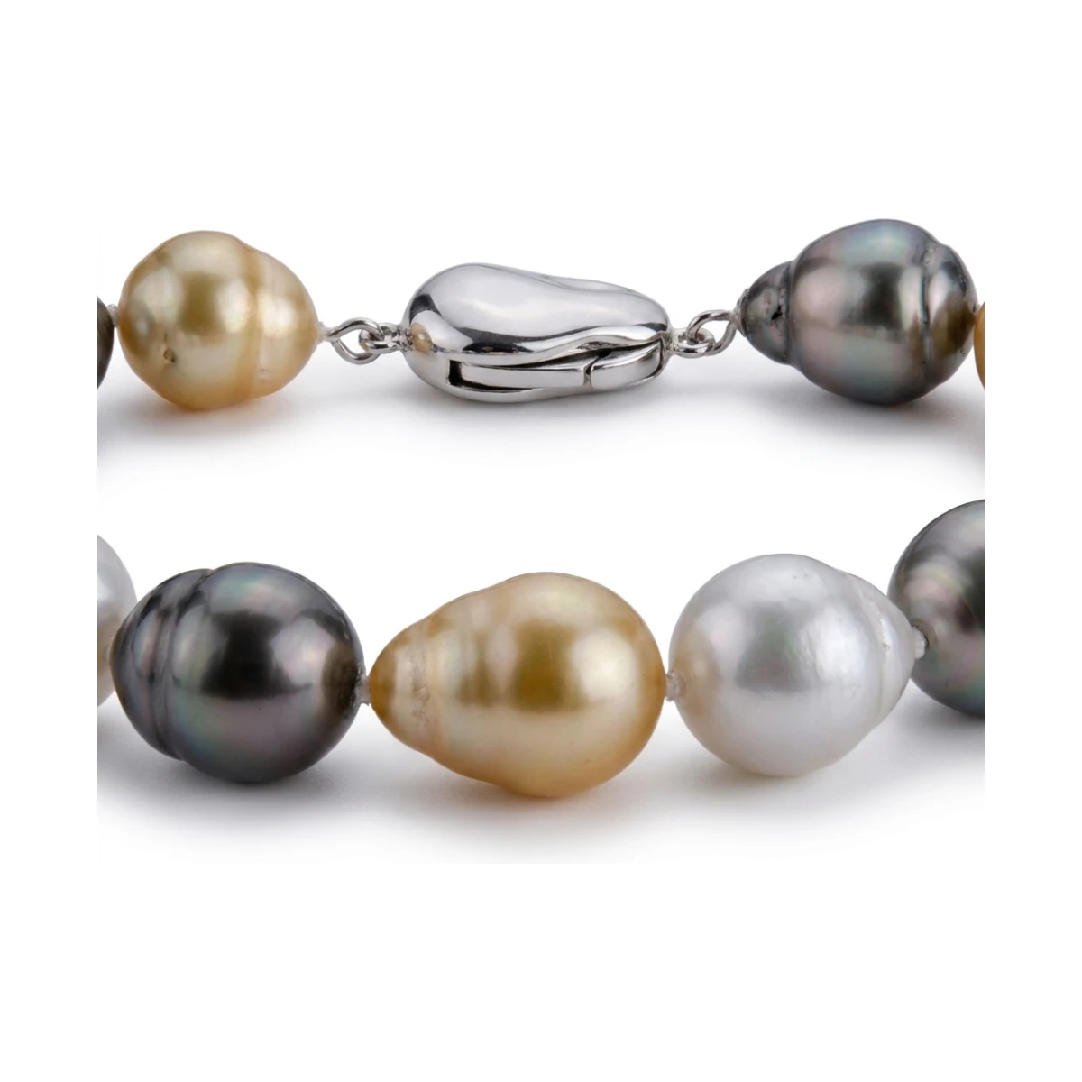 South Sea & Tahitian Pearl Multicolor Baroque Pearl Necklace | 12-15.5mm