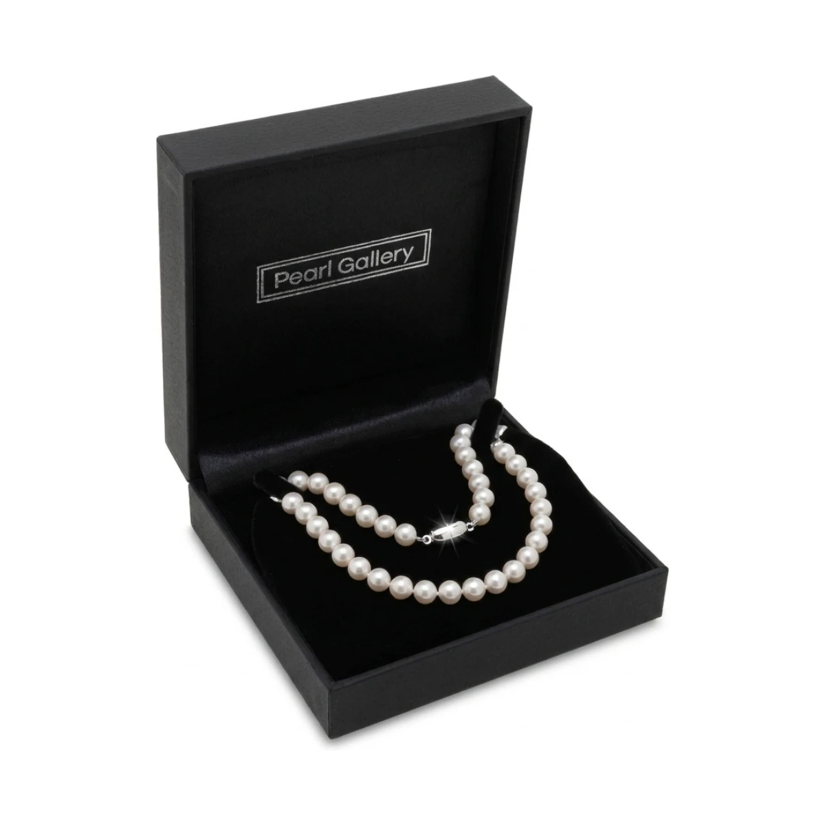 White Akoya Pearl Necklace | AA+ Grade | 6.5-7.0mm