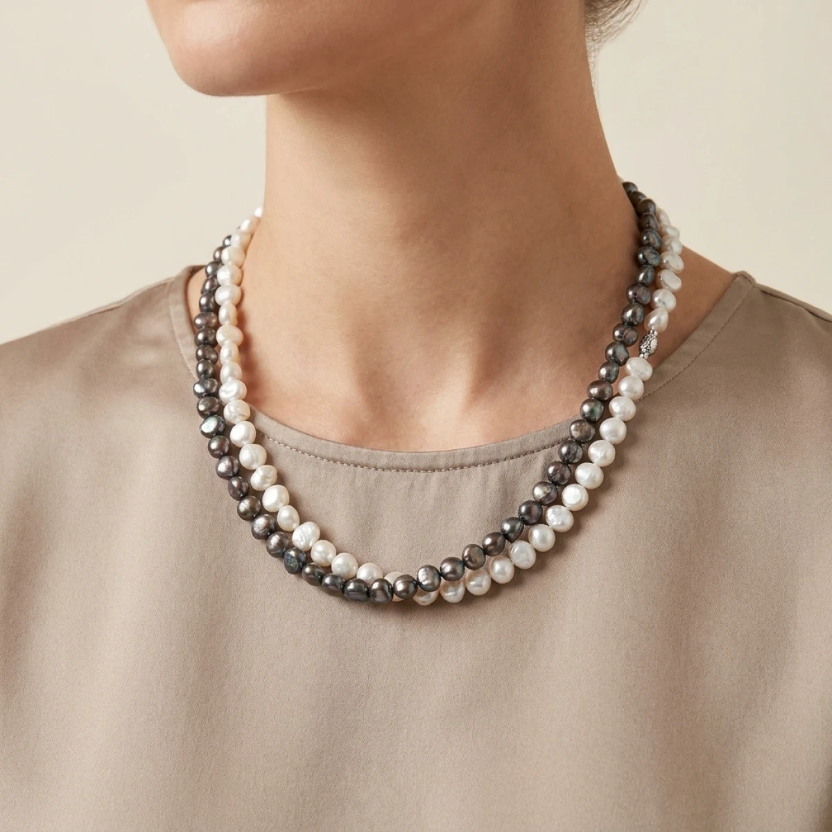 Freshwater baroque Pearl Necklace Set