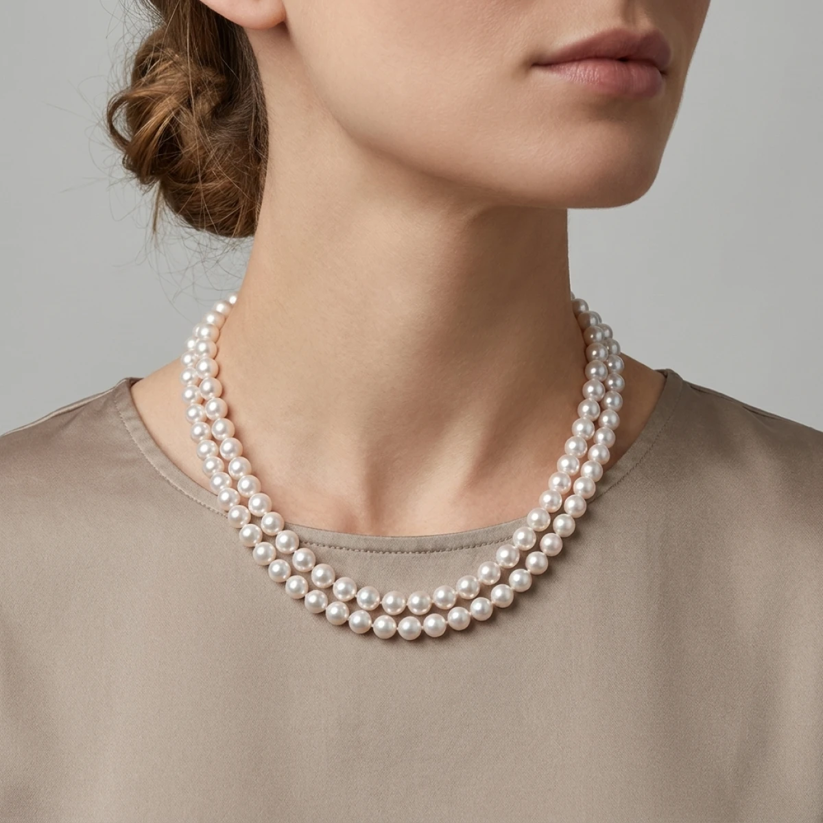 Akoya Double-Row Necklace