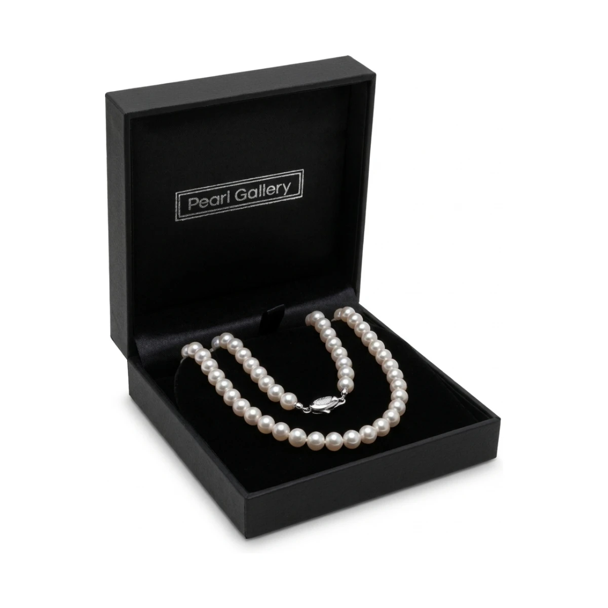 White Akoya Pearl Necklace | Hanadama Grade | 6.0-6.5 mm  