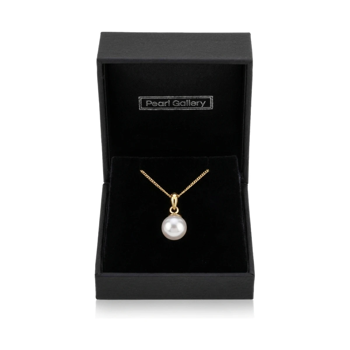 White Akoya Cultured Pearl Pendant 8.0-8.5 mm | 9ct Yellow Gold