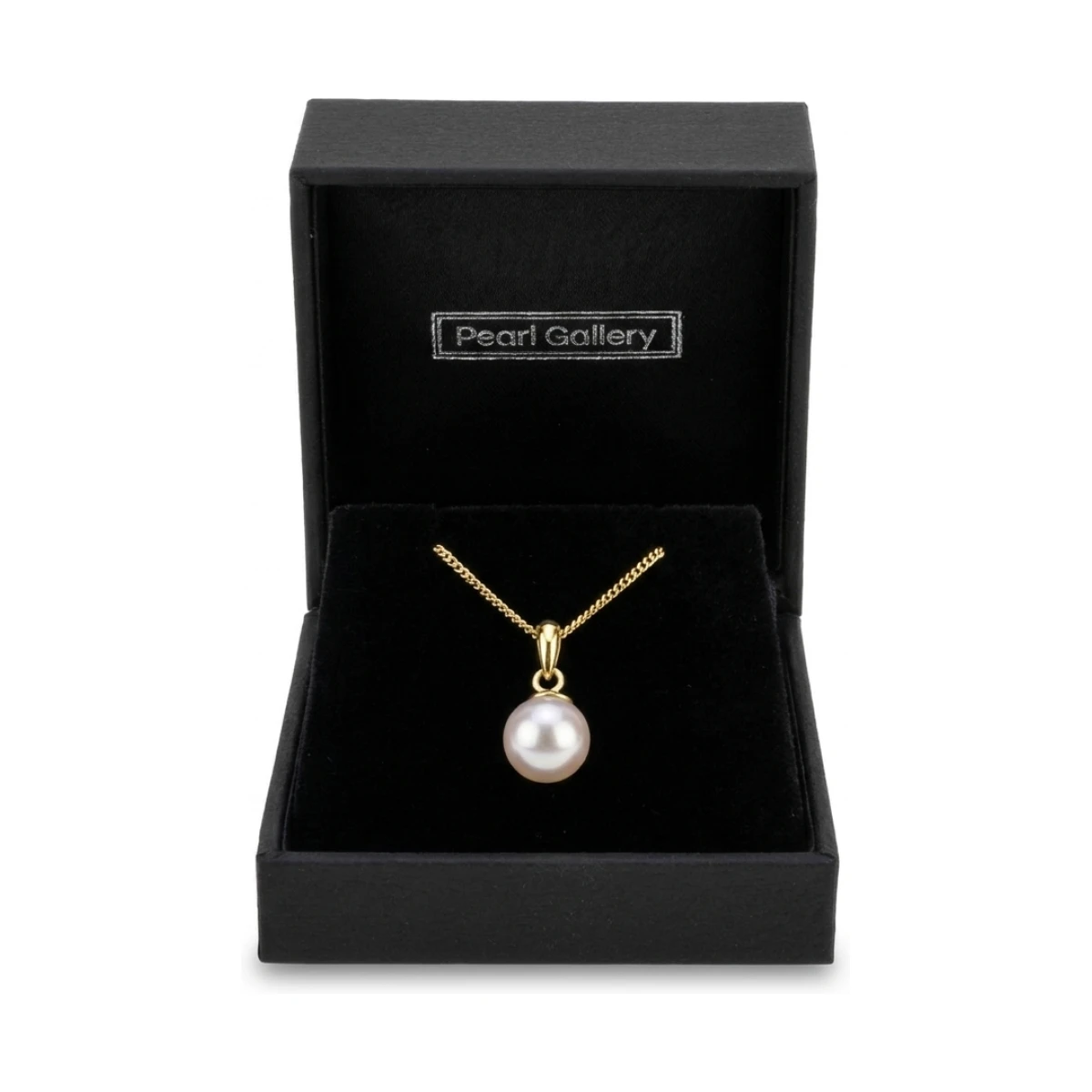 White Akoya Cultured Pearl Pendant 7.0-7.5 mm  |  18ct Yellow Gold