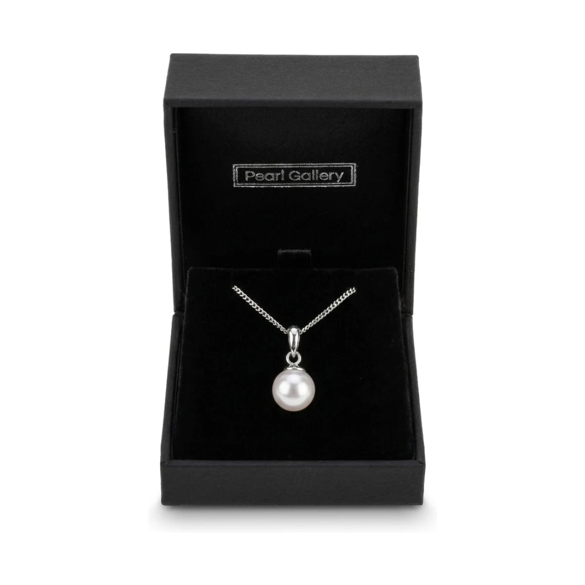 White Akoya Cultured Pearl Pendant 7.0-7.5 mm  |  18ct White Gold