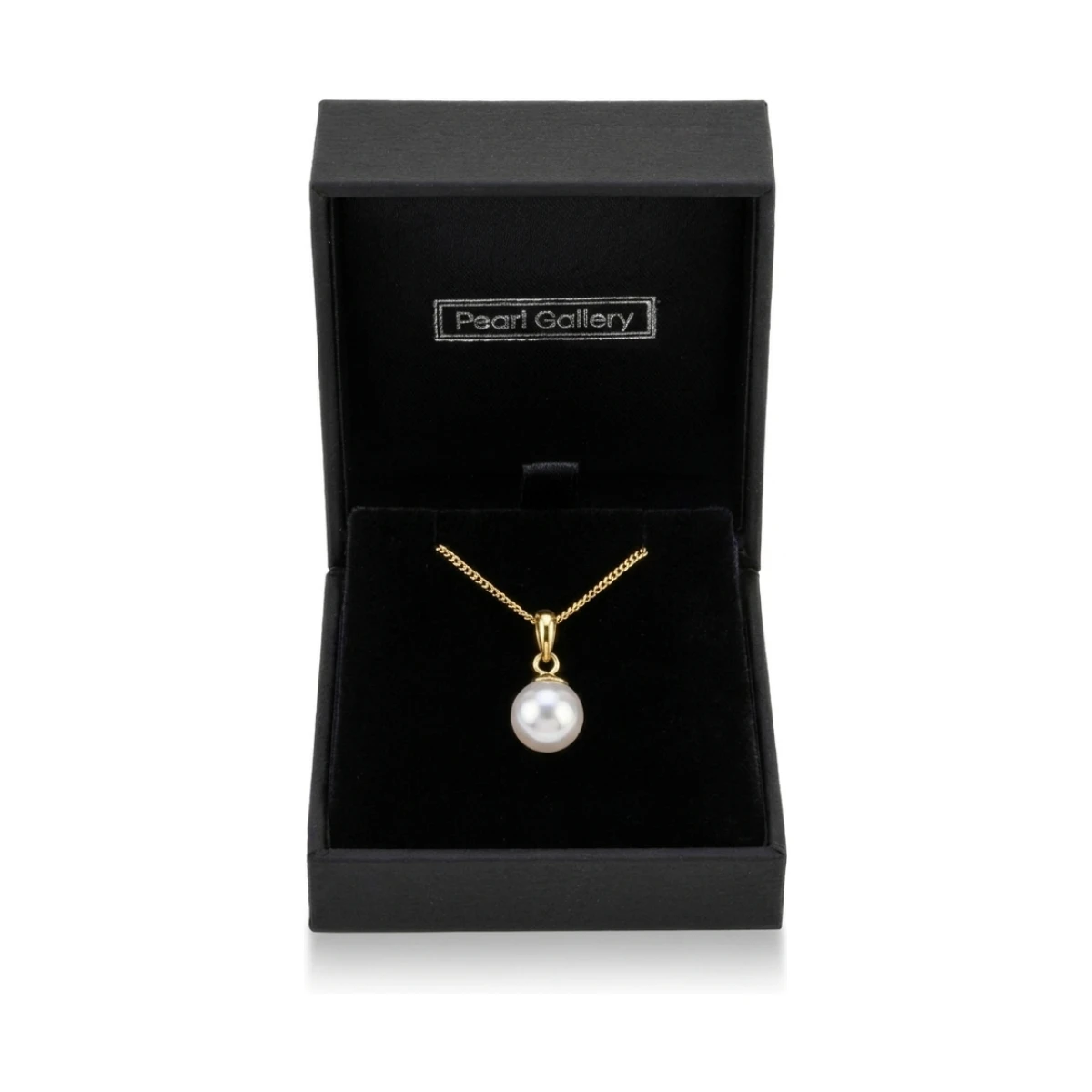 White Akoya Cultured Pearl Pendant 7.5-8.0 mm  |  18ct Yellow Gold
