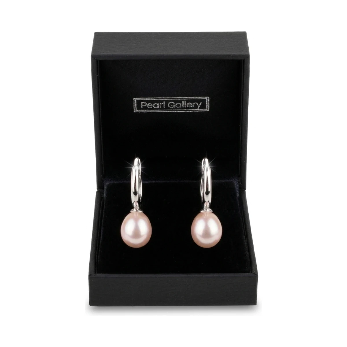  Freshwater Cultured Pearl Huggie Earring  |  Silver