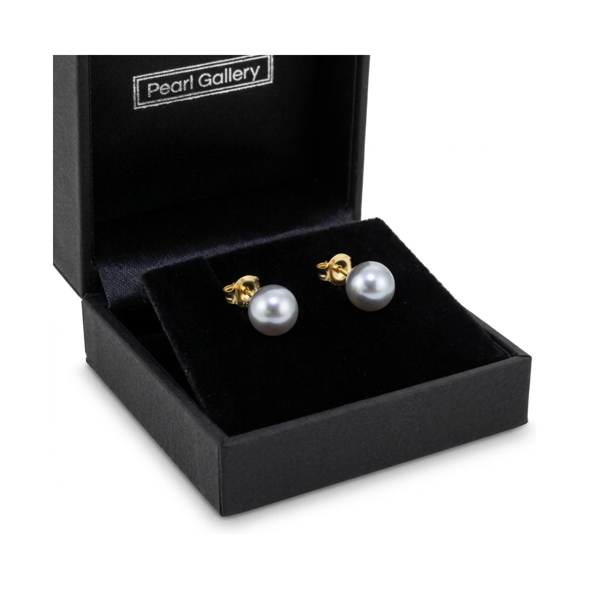 Grey Akoya Stud Earrings  |  4.0-4.5 mm