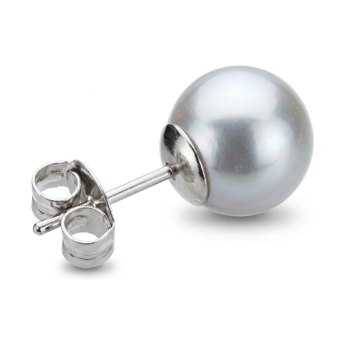 Grey Akoya Stud Earrings  |  4.5-5.0 mm