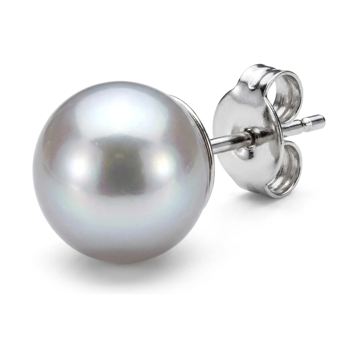 Grey Akoya Stud Earrings  |  5.0-5.5 mm